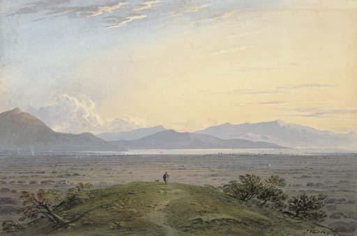 John Varley, O.W.S. - The Plains of Marathon