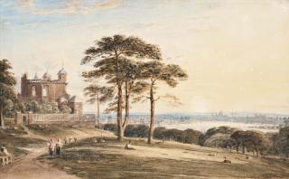 John Varley, O.W.S. - The Royal Observatory, Greenwich