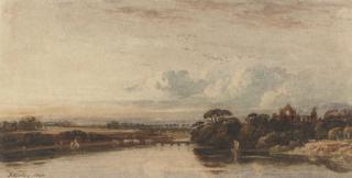 John Varley, O.W.S. - Tintern Abbey From The River Wye