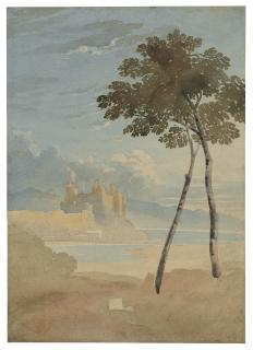 John Varley, O.W.S. - View of Conwy Castle, North Wales