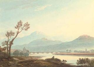 John Varley, O.W.S. - View of Dolgellau, North Wales