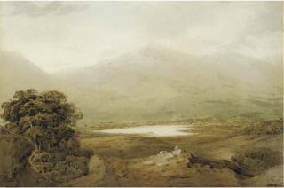 John Varley, O.W.S. - View of Snowdon, North Wales