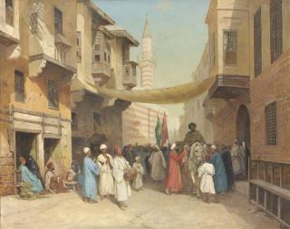 John Varley The Younger - The street procession