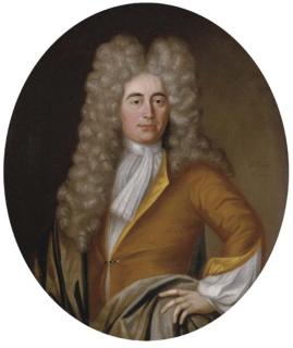 John Verelst - Portrait of Samuel Iveson, three-quarter-length, in a yellow coat