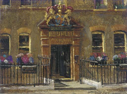 John Vicat Cole - Study of 17-18 Nassau Street, W1