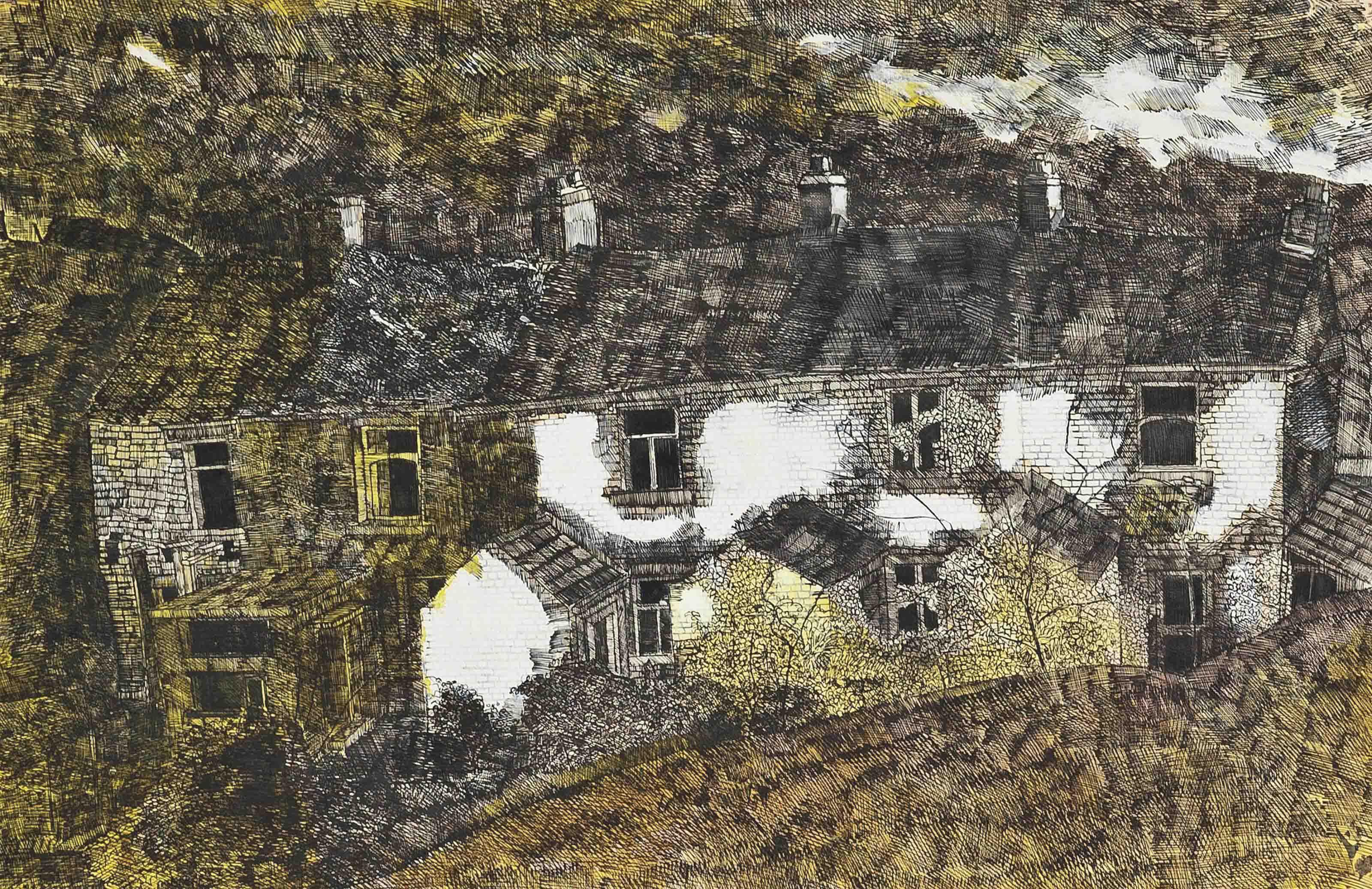 John Virtue - Cottages at Newthorn, Green Haworth