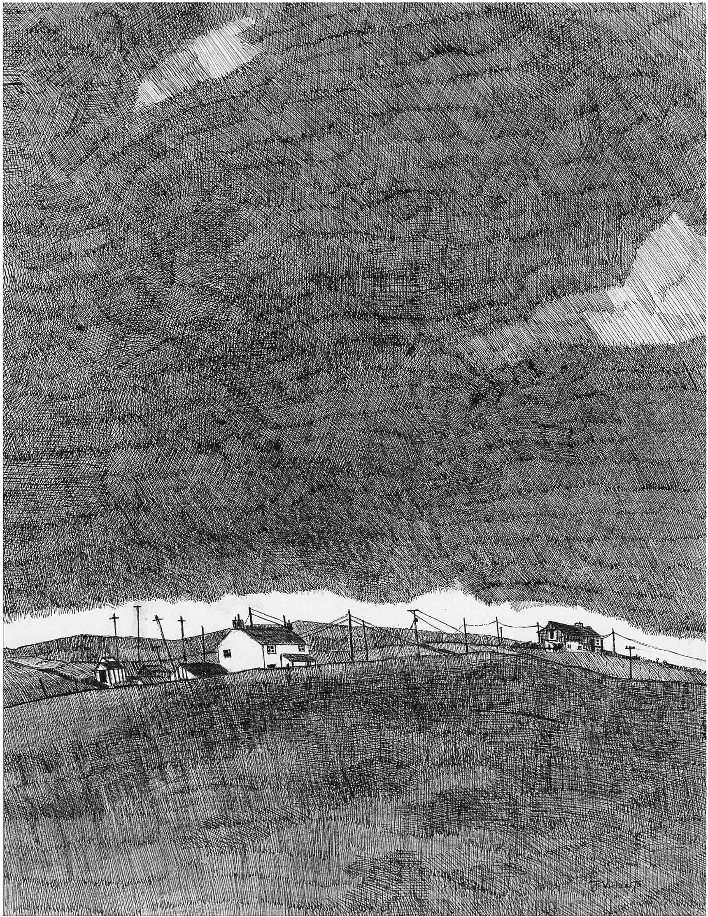 John Virtue - Green Haworth from South