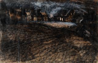 John Virtue - Street Scene