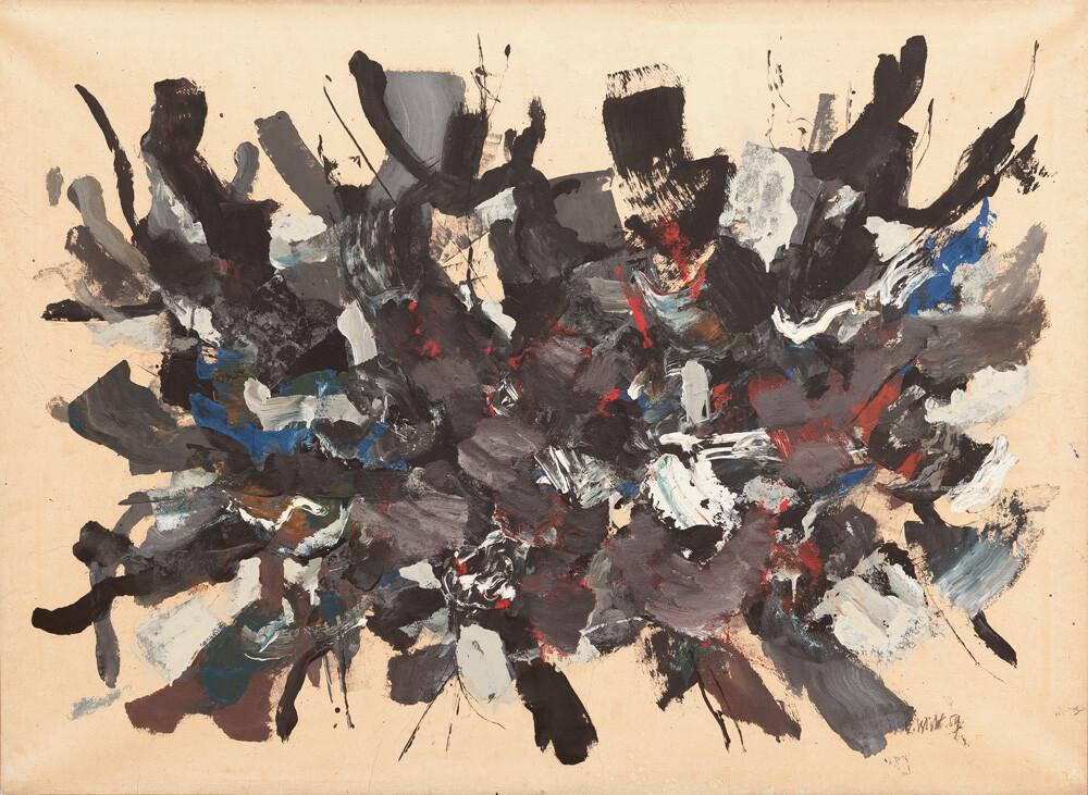 John von Wicht - Ohne Titel (Black-White-Blue)