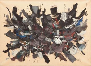 John von Wicht - Ohne Titel (Black-White-Blue)