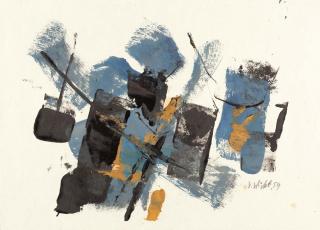 John von Wicht - Ohne Titel (Grey-Black-Ochre).