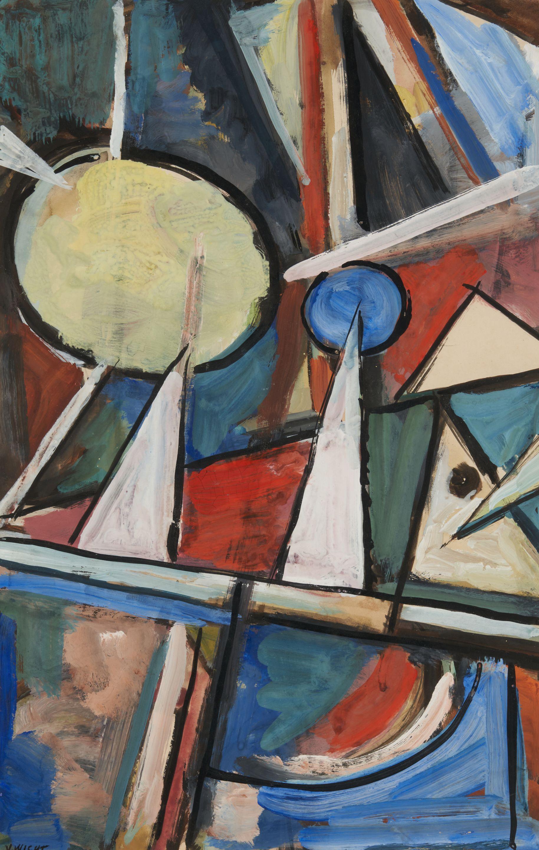 John von Wicht - Untitled sight size 18 x 11 1/2 in. (45.7 x 29.2 cm) framed 26 1/2 x 20 1/2 x 1 3/4 in.