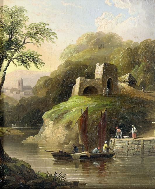 John Wallace Tucker - Landkey Lime Kilne, North Devon; and Cottage scene near Exeter