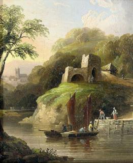 John Wallace Tucker - Landkey Lime Kilne, North Devon; and Cottage scene near Exeter