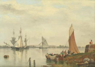 John Ward Of Hull - A view across the Humber from the Citadel