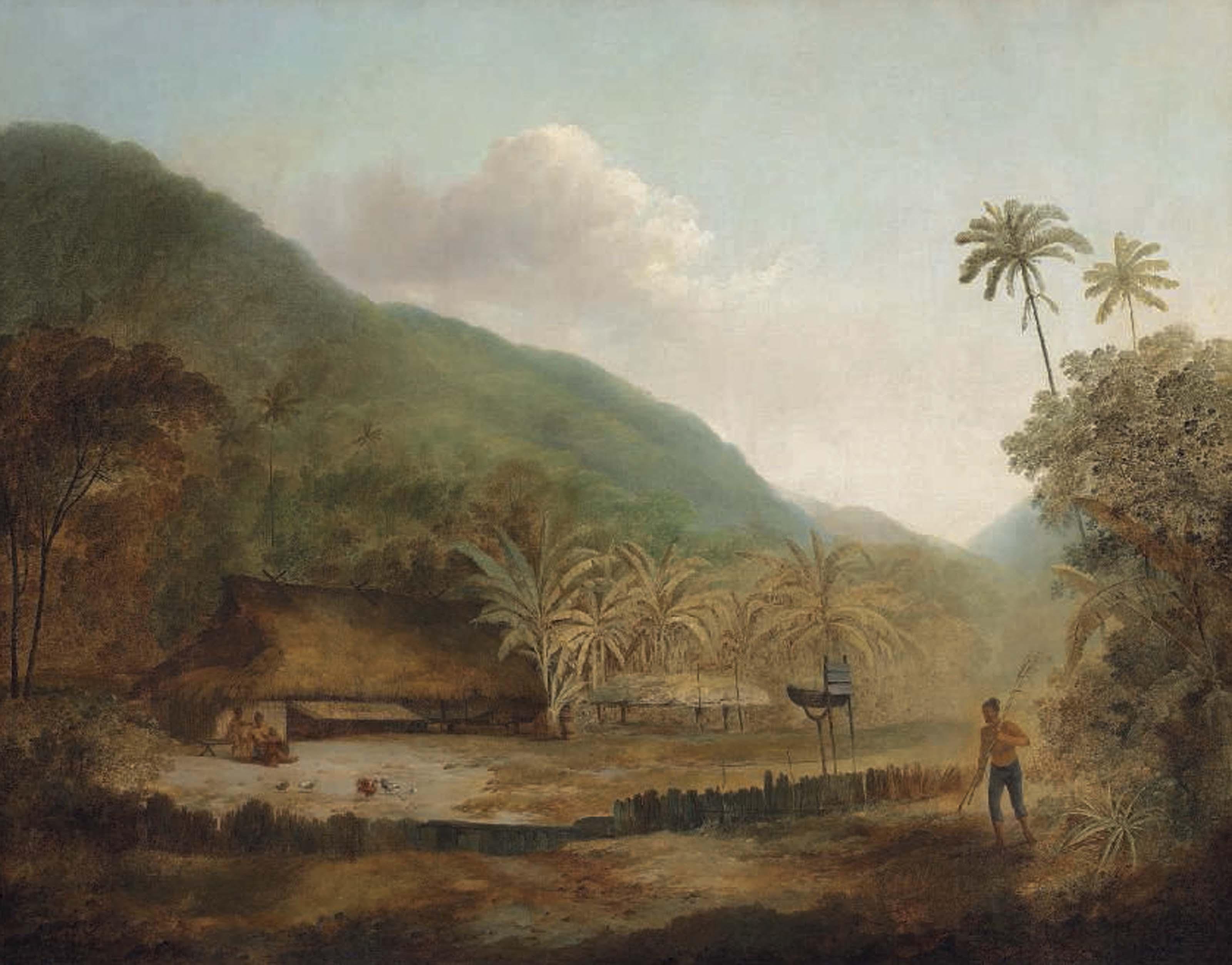 John Webber, R.A. - A View at Cracatoa, an island in the China Seas