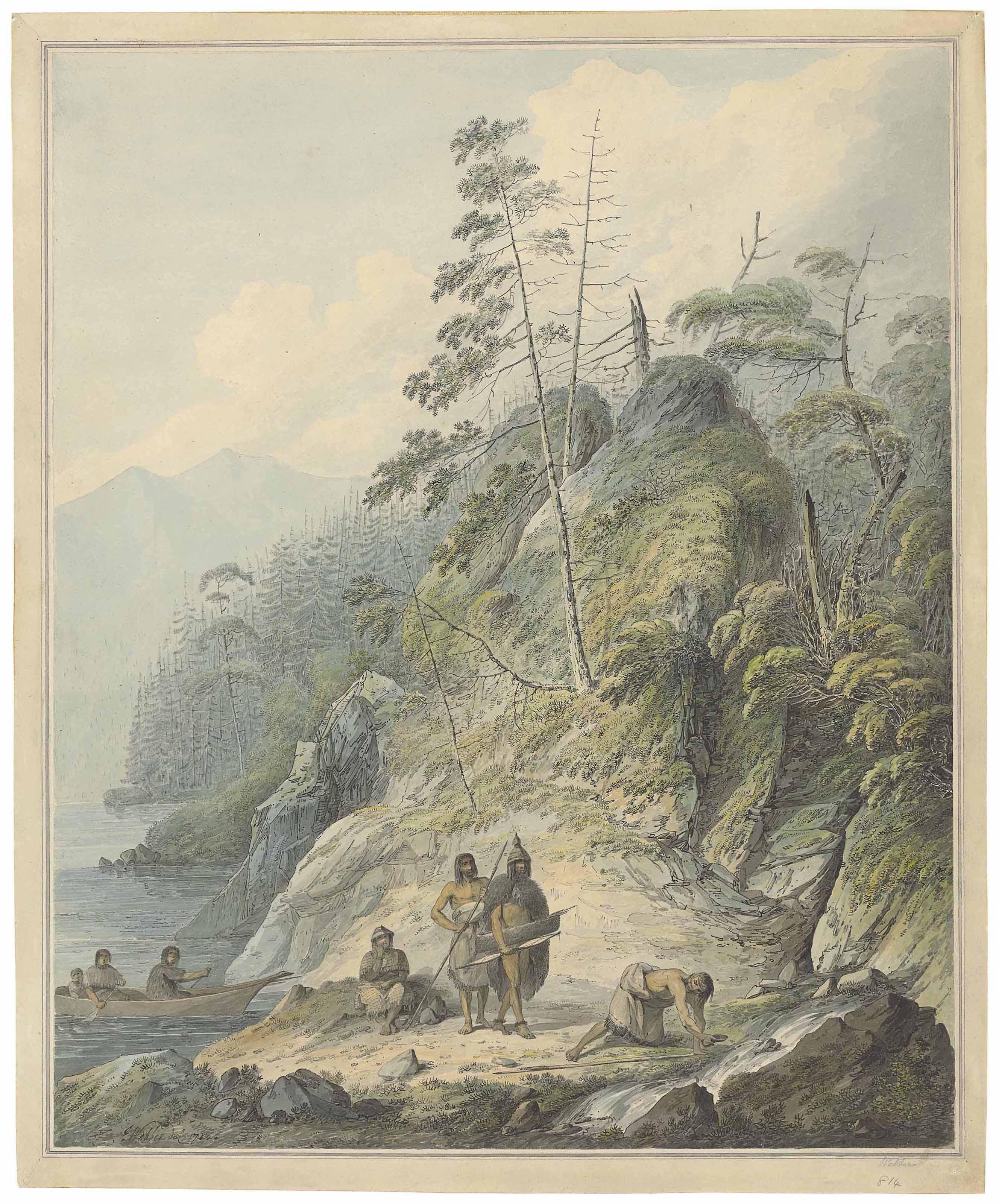 John Webber, R.A. - A View In Nootka Sound