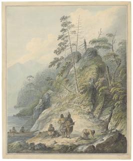 John Webber, R.A. - A View In Nootka Sound