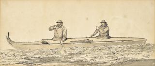 John Webber, R.A. - People of Prince William Sound in their Canoes