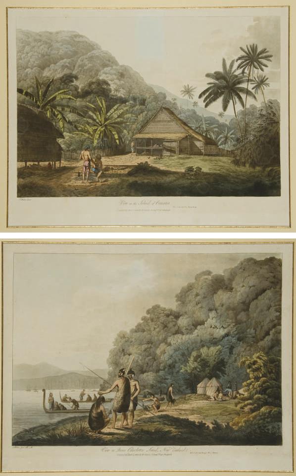 John Webber - Six planches issues de Views in the South Seas