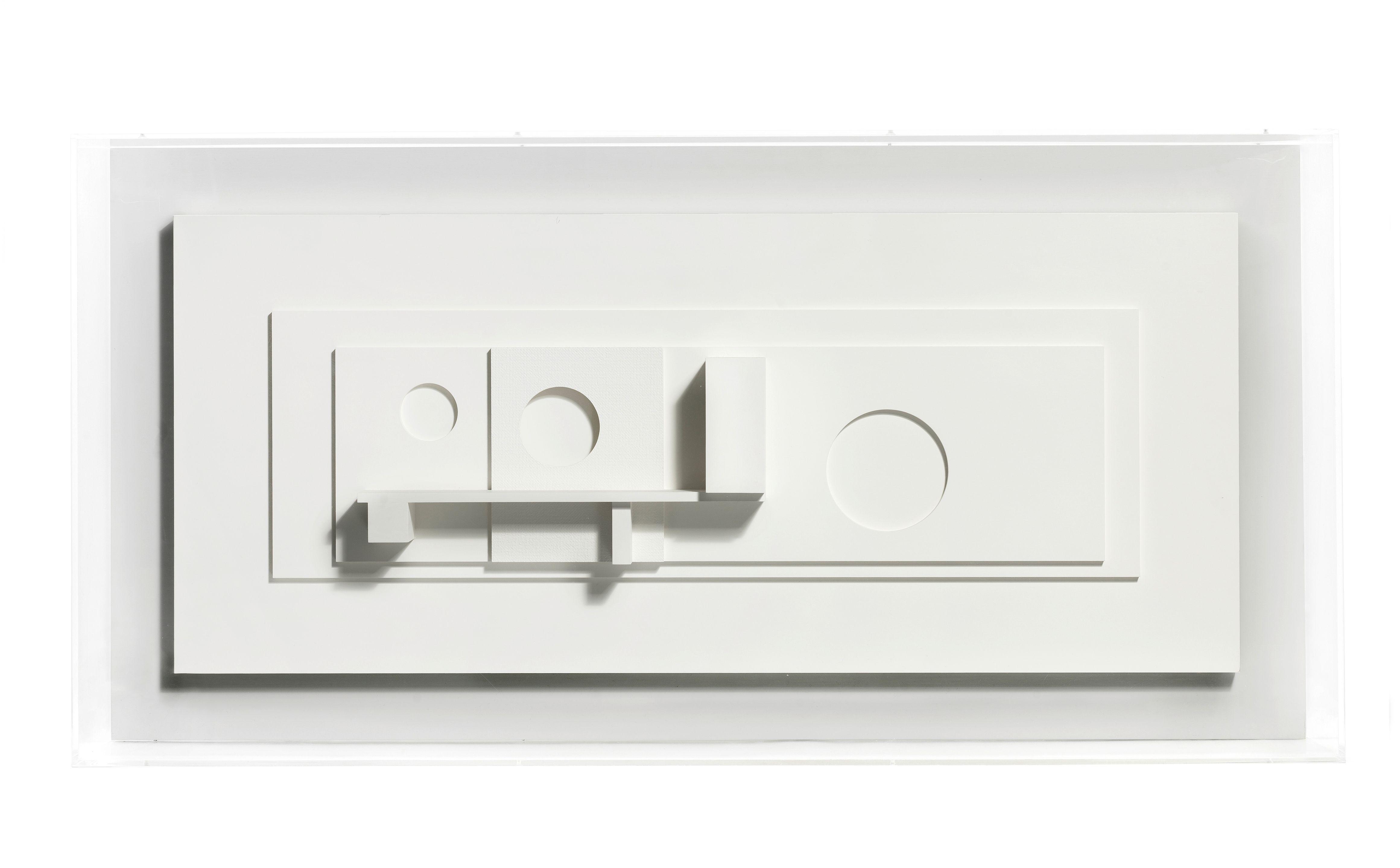 John Wells - Relief on a Seventh Module (Homage to Ben and Gorin) Please note that this work bears signature and number \'John Wells/4.7bb\' (on a Wills Lane Gallery label verso)