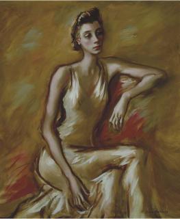 John Wesley Carroll - Portrait of Betsy Hollins