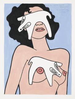 John Wesley - Girl With Cloth Rabbits