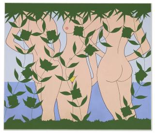 John Wesley - Seascape with Frieze of Girls