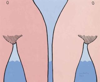 John Wesley - Untitled (Two Nudes)