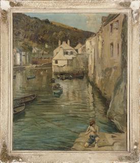 John Wheatley - The harbour at Polperro, Cornwall