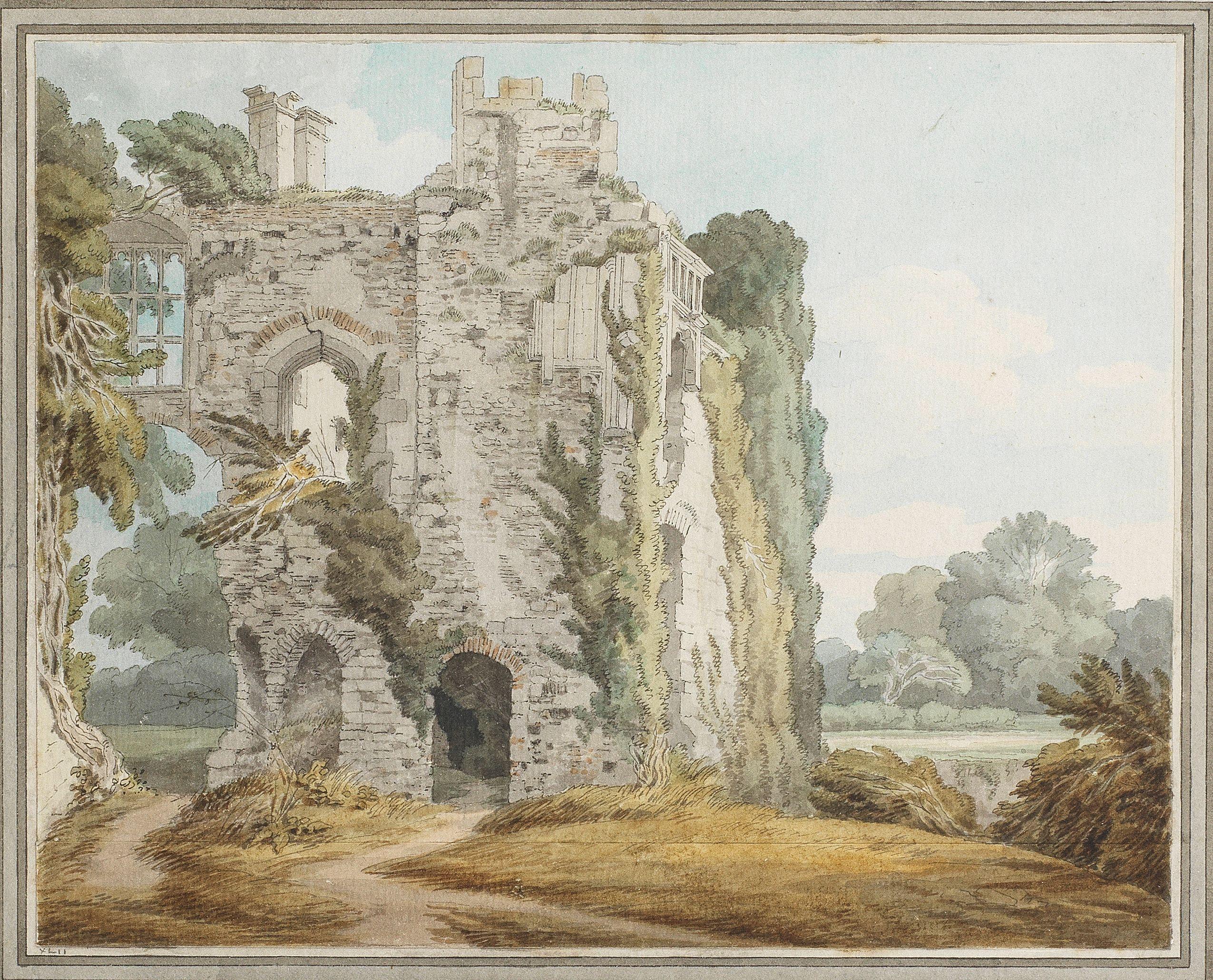 John White Abbott - Raglan Castle, Monmouthshire