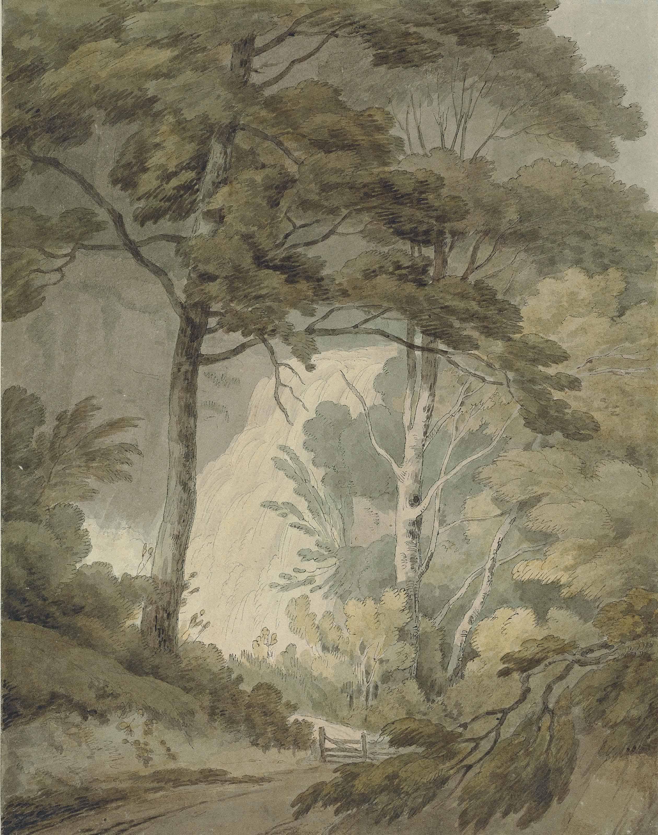 John White Abbott - The Lower Part Of Corra Linn, One Of The Falls Of The Clyde, Lanarkshire