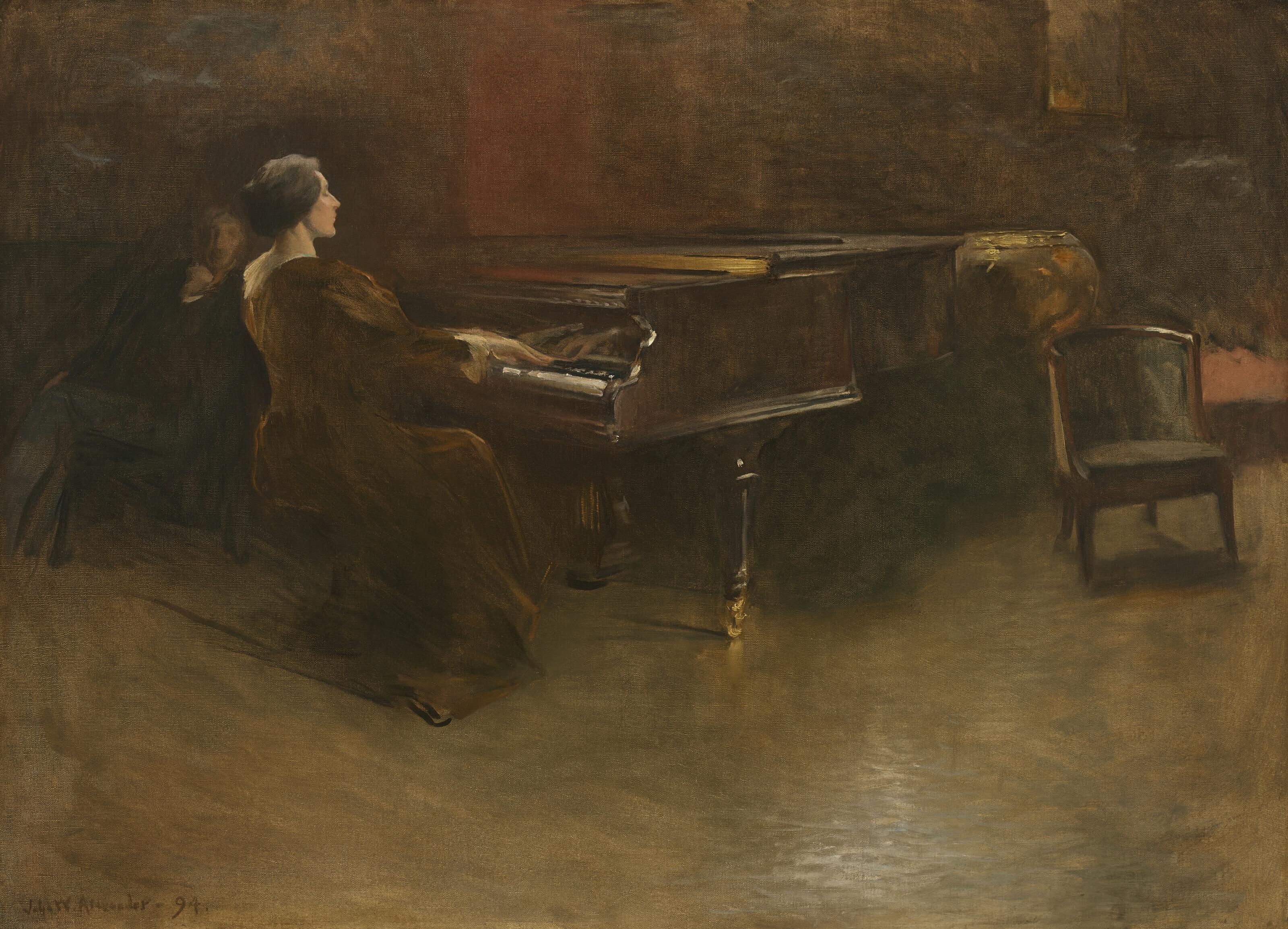 John White Alexander - Le Piano