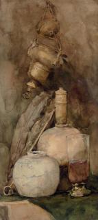 John White Alexander - Still Life with Quill and Ginger Jar