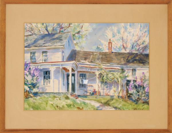 John Whorf - Country Piazza in Spring