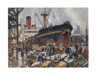 John Whorf - Dockworkers