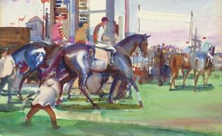 John Whorf - Leaving the Paddock