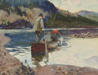 John Whorf - Salmon Fishing