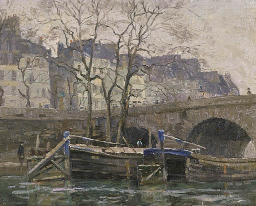 John William Ashton - Pont St Marie, Paris