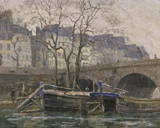 John William Ashton - Pont St Marie, Paris