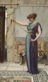 John William Godward, R.B.A. - A Pompeian Lady