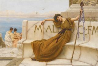 John William Godward, R.B.A. - A Priestess Of Bacchus