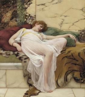 John William Godward, R.B.A. - A Siesta