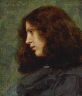 John William Godward, R.B.A. - British Sitting For Her Portrait 