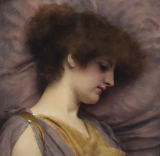 John William Godward, R.B.A. - Far Away Thoughts