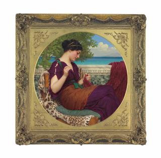 John William Godward, R.B.A. - Far away thoughts