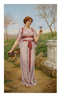 John William Godward, R.B.A. - He Posy