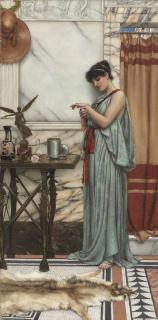 John William Godward, R.B.A. - His Birthday Gift