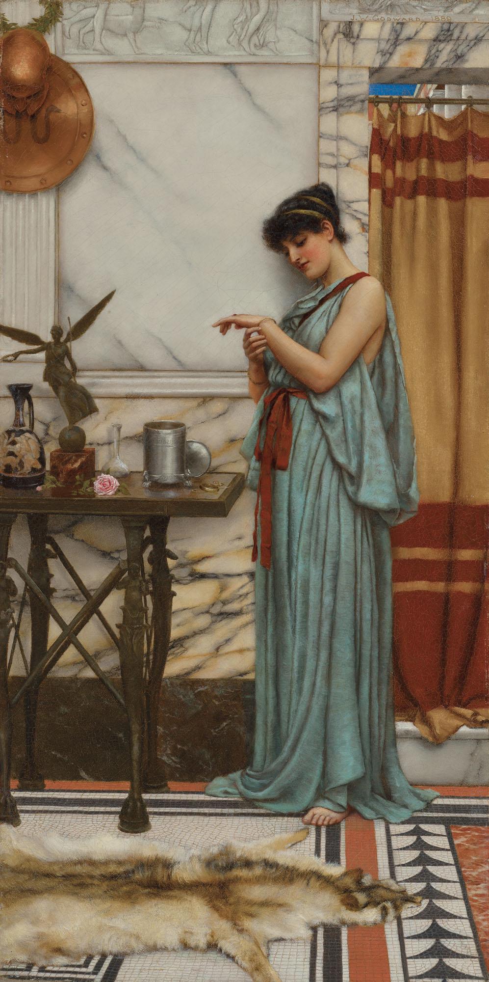 John William Godward, R.B.A. - His birthday gift