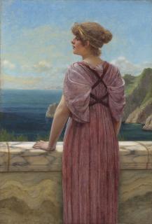 John William Godward, R.B.A. - Memories, a study
